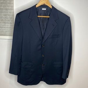 Brioni navy blue wool blazer 40S